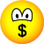 $ emoticon pratende (dollar teken)